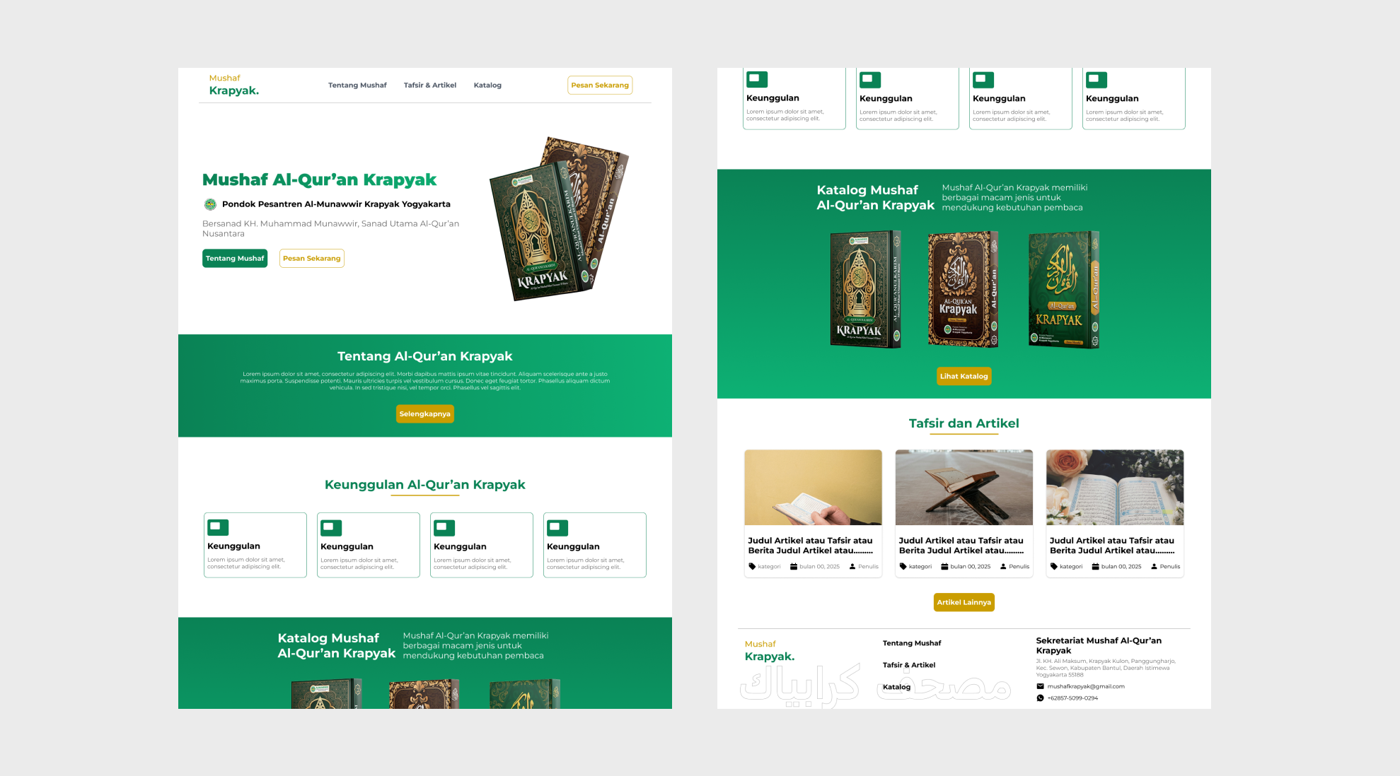 Mushaf Krapyak Website - 1
