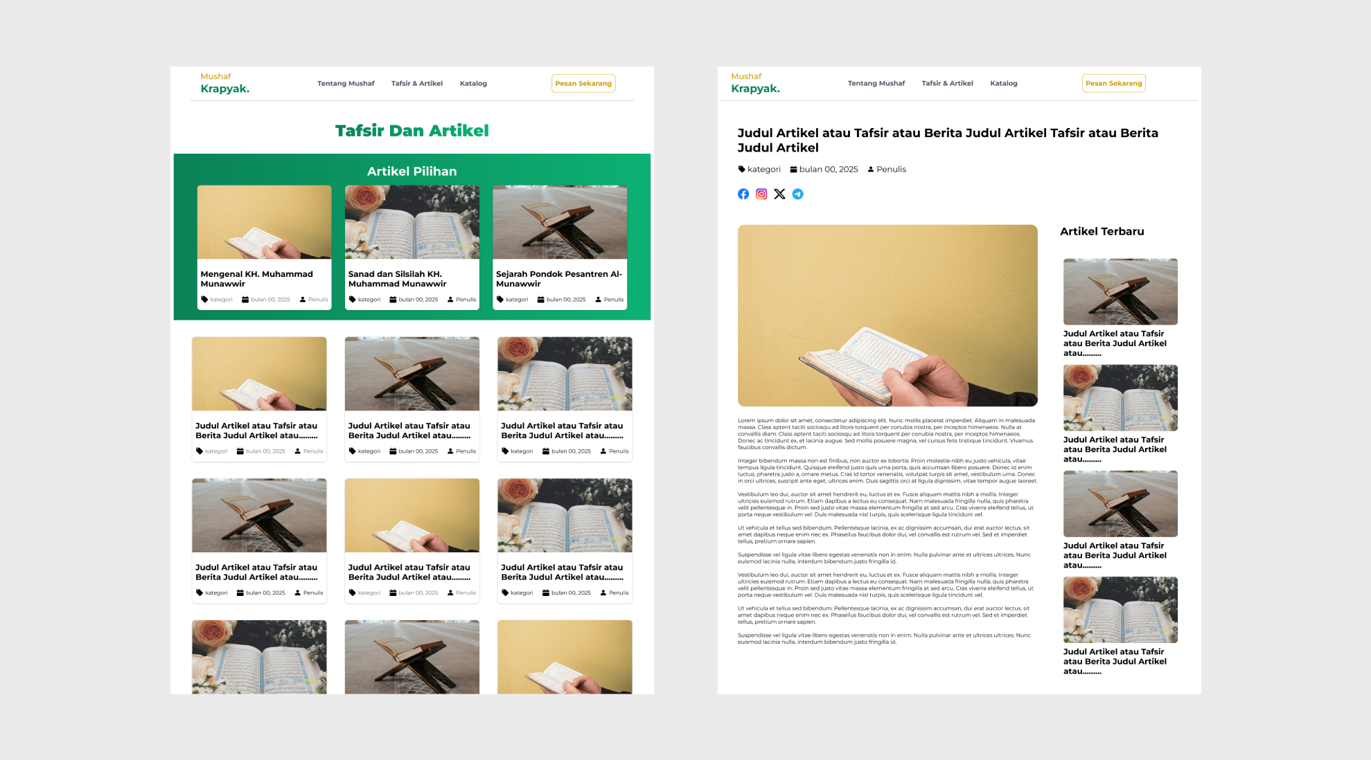 Mushaf Krapyak Website - 2